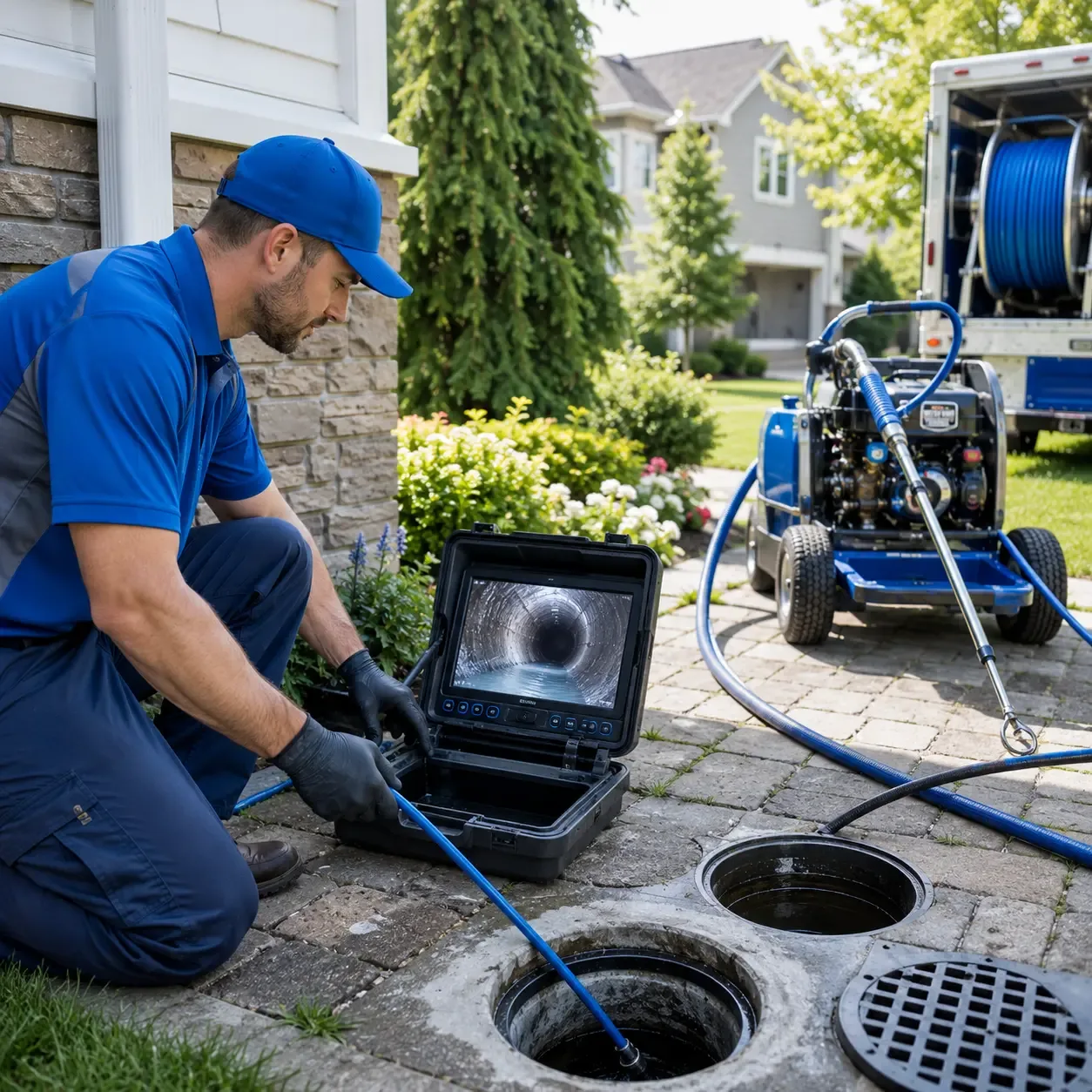 Outdoor drain cleaning professionals serving Falkville, AL