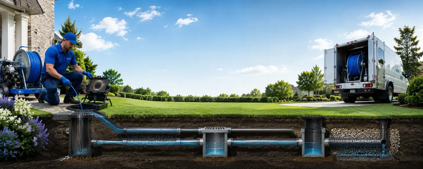 Outdoor drain cleaning information for Falkville, AL